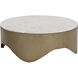 Guinevere 40 X 15 inch Cream / Brass Coffee Table